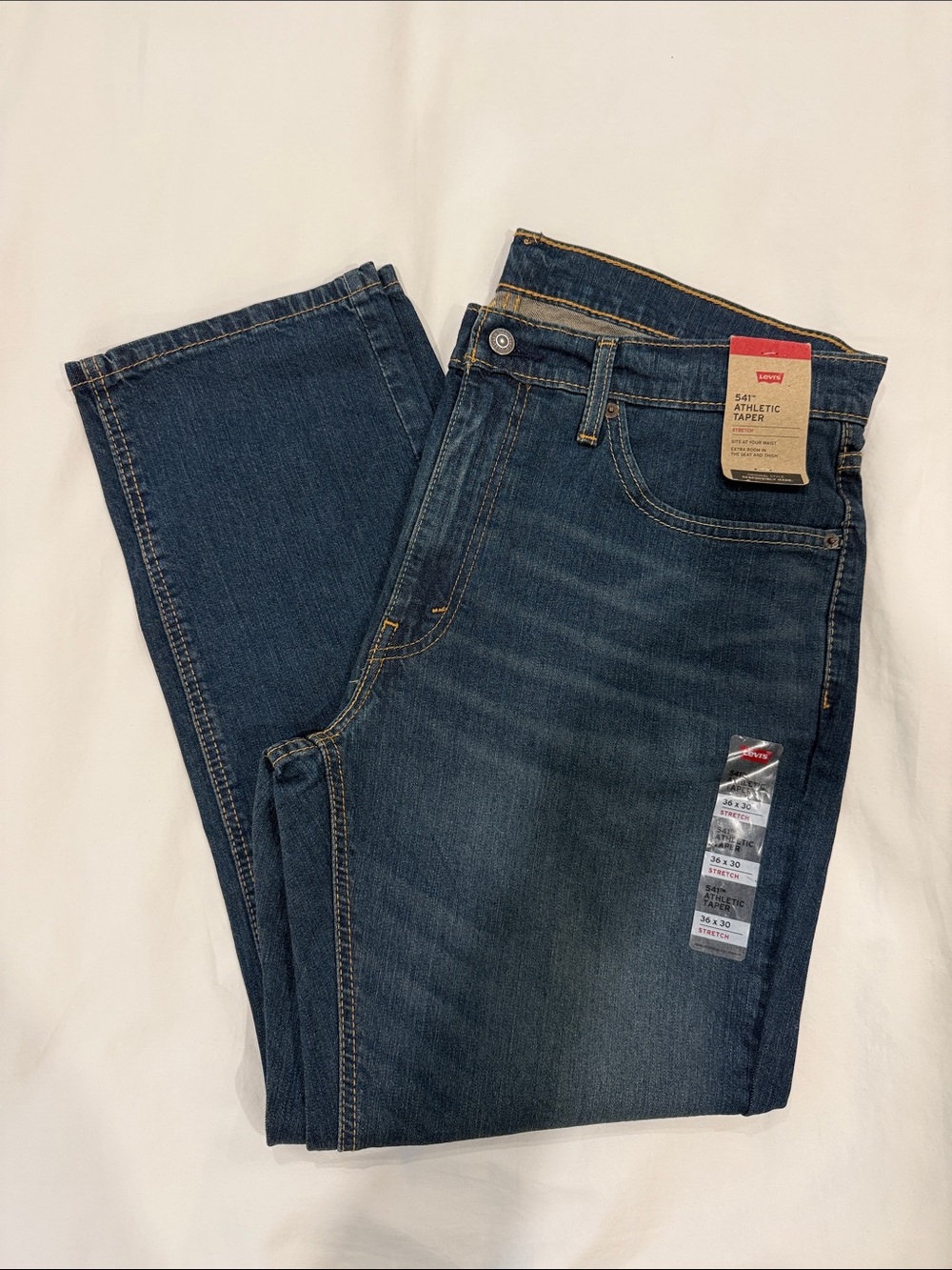 Levi's Men's 541 Athletic Taper Jeans - Dark Blue Denim